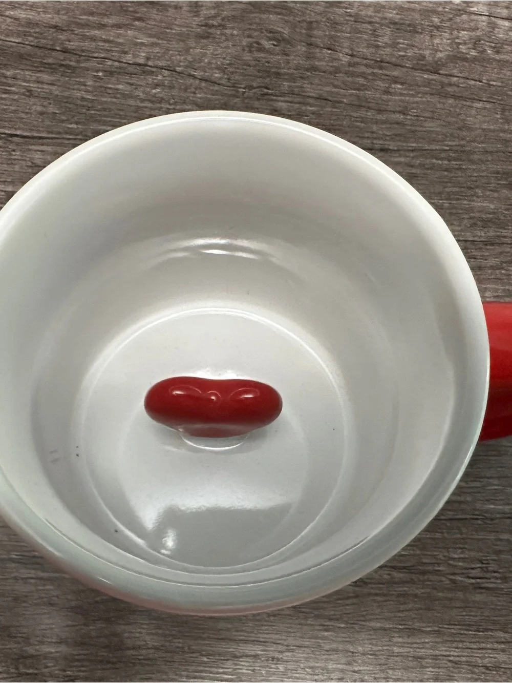 Target White Ceramic Mug with Red Handle - Home Dining